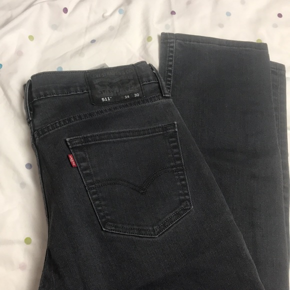 Levi’s 511 34w 30L smoke color slim fit - Picture 6 of 9